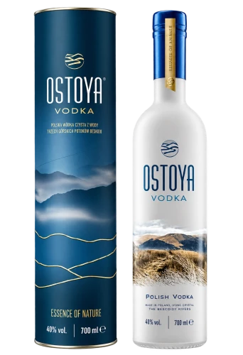 Luksusowy zestaw wódki Ostoya z górami.png