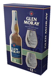 Whisky Glen Moray 12 yo ze szklankami 0,7L / 40%