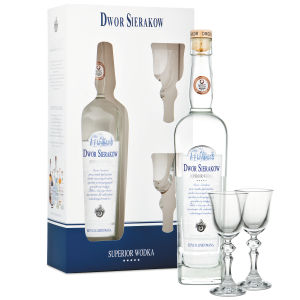 Wódka Dwór Sieraków Superior z kieliszkami 0,7L / 40%