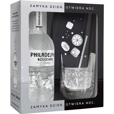 WÓDKA PHILADELPHIA BOULEVARD ZE SZKLANKĄ 0,5L 40%.jpg