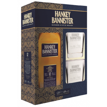 Hankey Bannister 12 yo ze szklankami