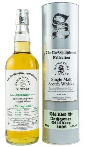 WHISKY SIGNATORY INCHGOWER 13YO D:2008 UN-CHILLFILTERED COLLECTION 0,7L / 46%
