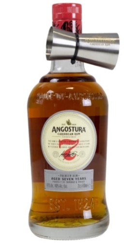Angostura 7 yo z miarką barmańską
