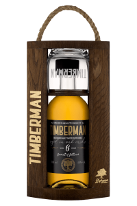 WHISKY TIMBERMAN 6 YO BLENDED MALT SKRZYNKA + SZKLANKA 0,7 / 40%