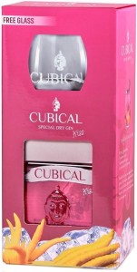 GIN CUBICAL KISS + SZKLANKA 0,7L / 37,5% 