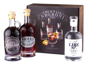 ZESTAW MARZADRO NEGRONI: WERMUT, GIN I LIKIER AMARO 3X200ML