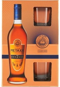 Metaxa 7*+ 2 szklanki 0,7L / 40%