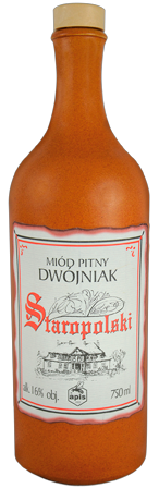 Miód pitny Dwójniak Staropolski w kamionce