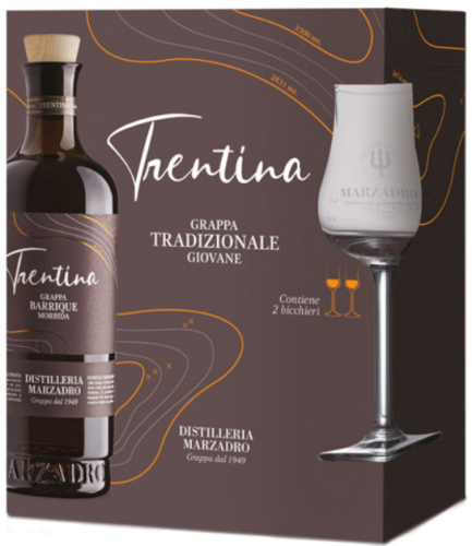 GRAPPA MARZADRO LA TRENTINA + 2 KIELISZKI.png