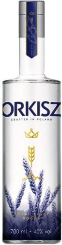 Szklana butelka  z wódką Orkisz 0,7L