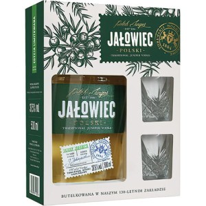 WÓDKA JAŁOWIEC POLSKI z 2 KIELISZKAMI 0,5L / 37,5%