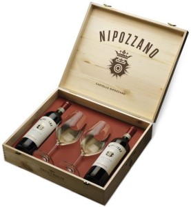 Wino Nipozzano Chianti Rufina Riserva 2x 0,75L / 13,5% + 2 kieliszki