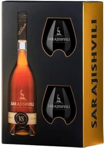 Brandy Sarajishvili VS ze szklankami 0,5L / 40%
