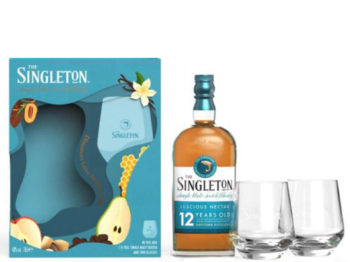 THE SINGLETON OF DUFFTOWN 12 YO + 2 SZKLANKI