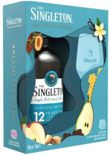 THE SINGLETON OF DUFFTOWN 12 YO + 2 SZKLANKI