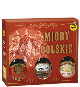 Zestaw Miodów Pitnych Apis "Miody Polskie" 3x 0,25L