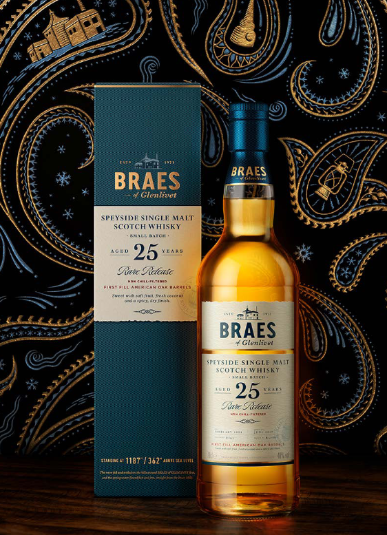 WHISKY BRAES OF GLENLIVET 25 YO 0,7L / 48 sklep ALEEKS ALKOHOLE