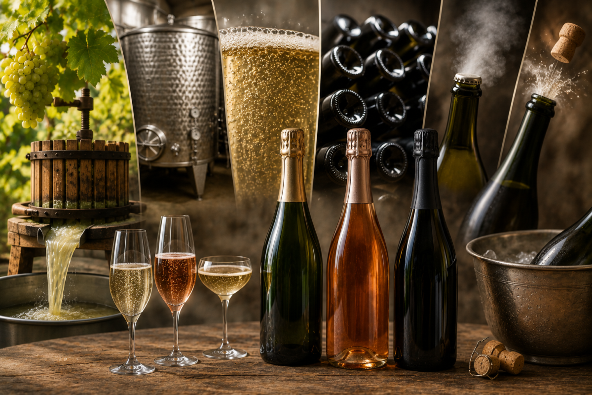 Wino musujące: jak powstają bąbelki i czym różnią się metody produkcji?
